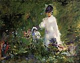 Young Woman among the Flowers by Edouard Manet